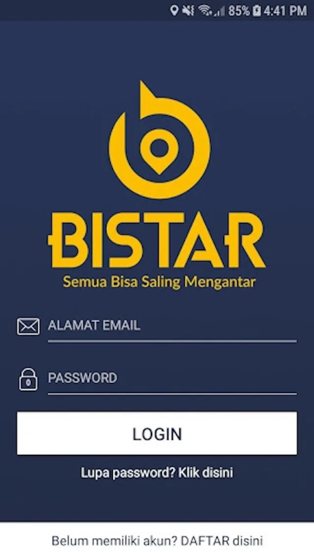 BISTAR — Halaman login