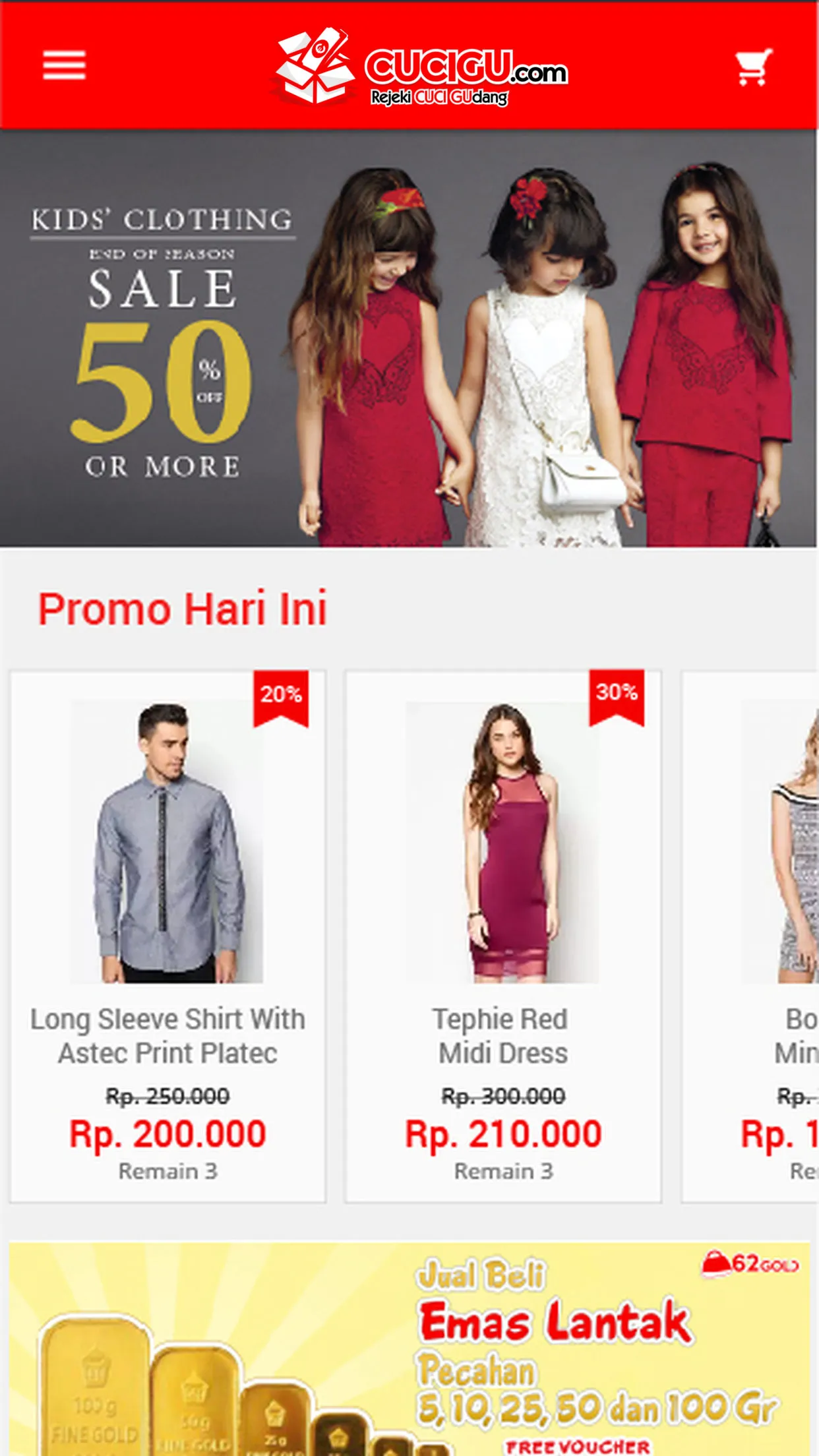 CUCIGU.com — Home & promo hari ini
