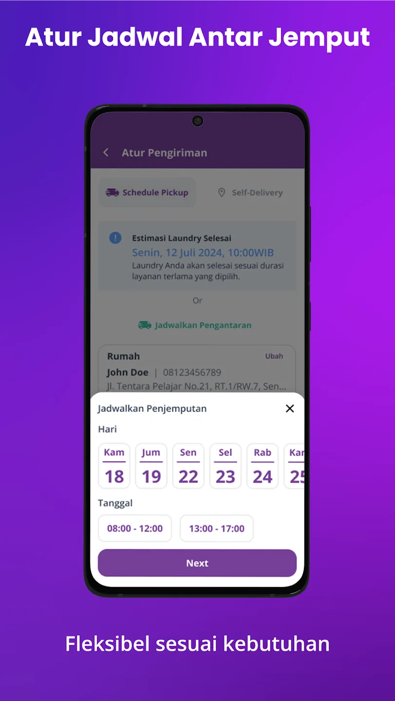 IZILOH — Atur jadwal antar jemput