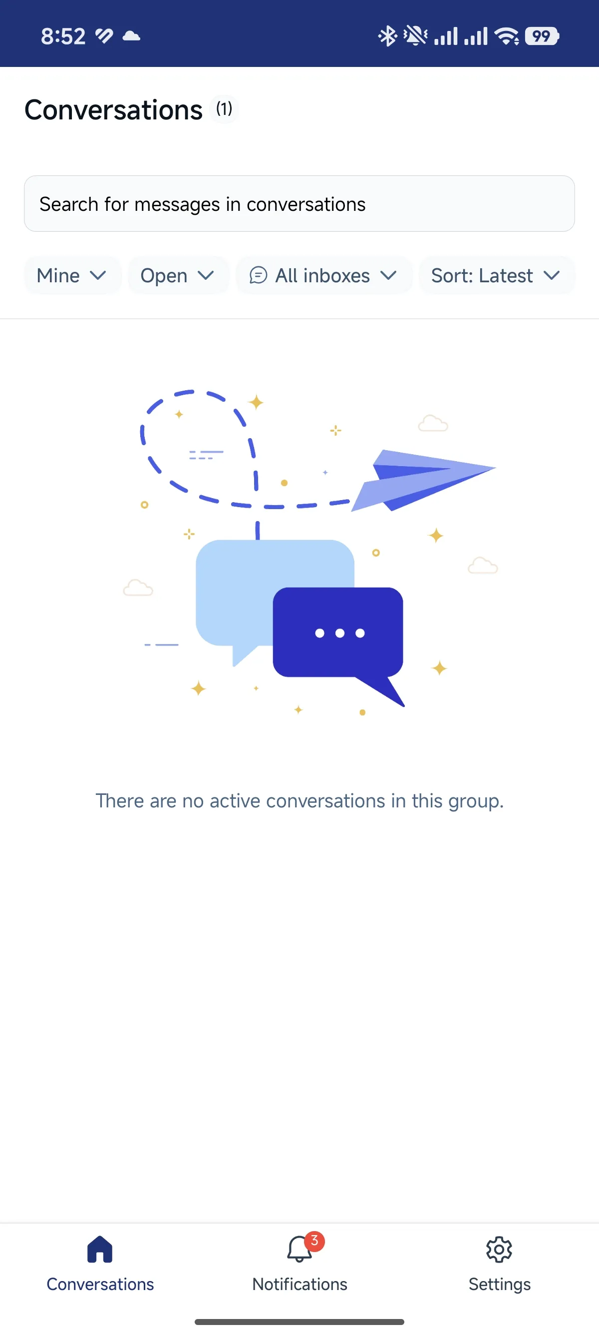 Ocanel — Inbox percakapan
